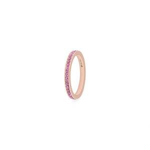 NEW QUDO women's eternity ring in rose gold